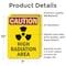 Signmission Radiation & Laser Sign, 10 in H x 7 in W, Vinyl Decal, Rectangle OS-2PACK-CR-D-710-V-10231 - alternate 2